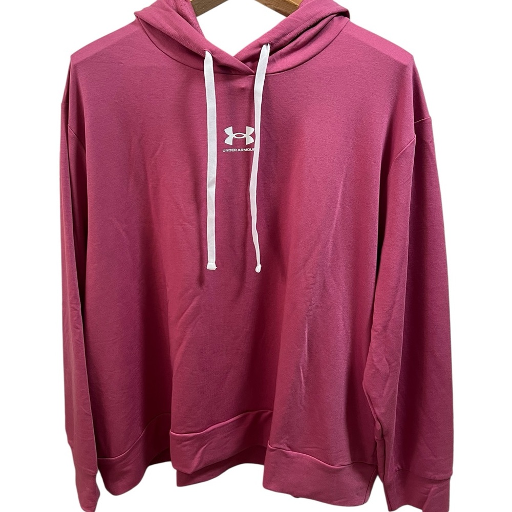 Under Armour women’s Plus Size Rival French-Terry Fleece Hoodie - Picture 2 of 6